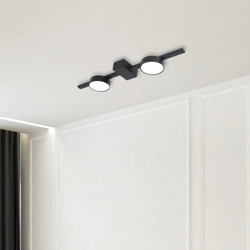 LED Stropní svítidlo JOY 2xGX53/6W/230V černá