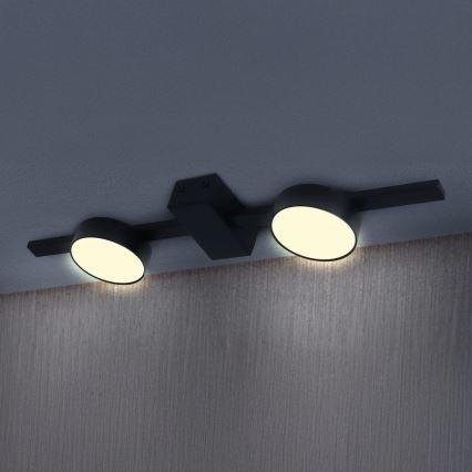 LED Stropní svítidlo JOY 2xGX53/6W/230V černá