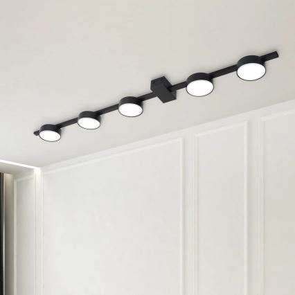 LED Stropní svítidlo JOY 5xGX53/6W/230V černá