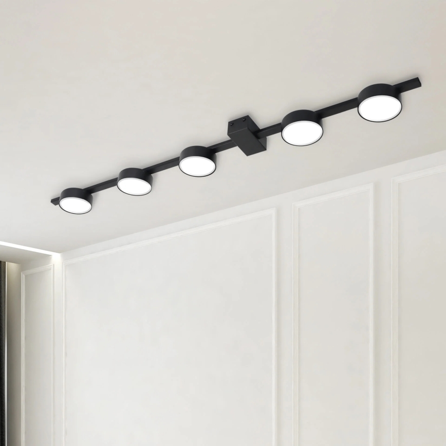 LED Stropní svítidlo JOY 5xGX53/6W/230V černá