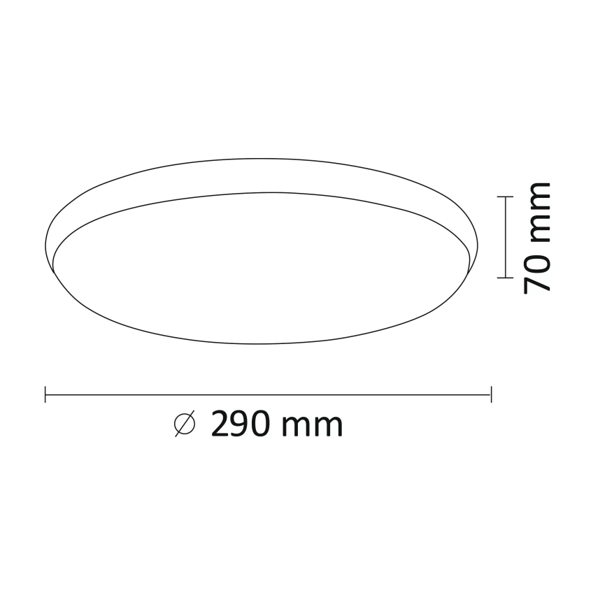 LED Stropní svítidlo KERN LED/15W/230V nikl