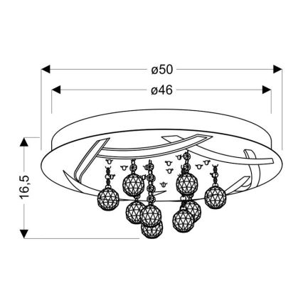 LED Stropní svítidlo KORFU LED/30W/230V