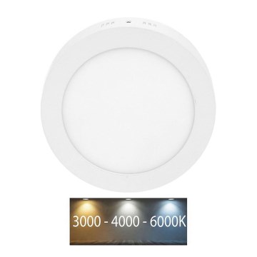 LED Stropní svítidlo LADA LED/12W/230V 3000/4000/6000K pr. 17 cm bílá