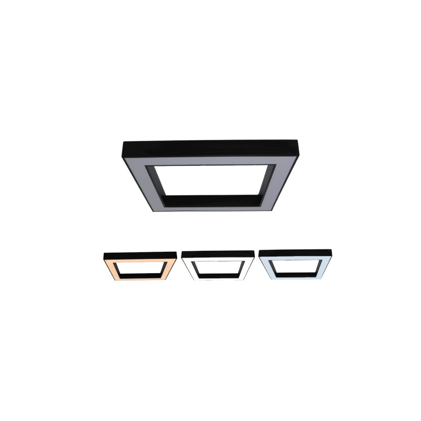 LED Stropní svítidlo LED/100W/230V 3000/4000/6500K 80x80 cm černá