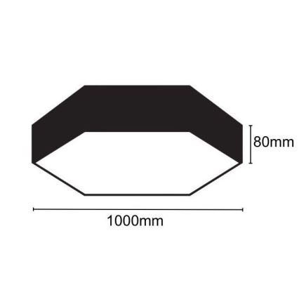 LED Stropní svítidlo LED/100W/230V 4000K pr. 100 cm