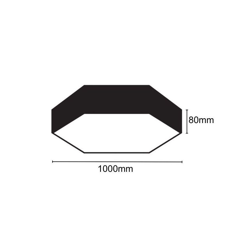 LED Stropní svítidlo LED/100W/230V 4000K pr. 100 cm