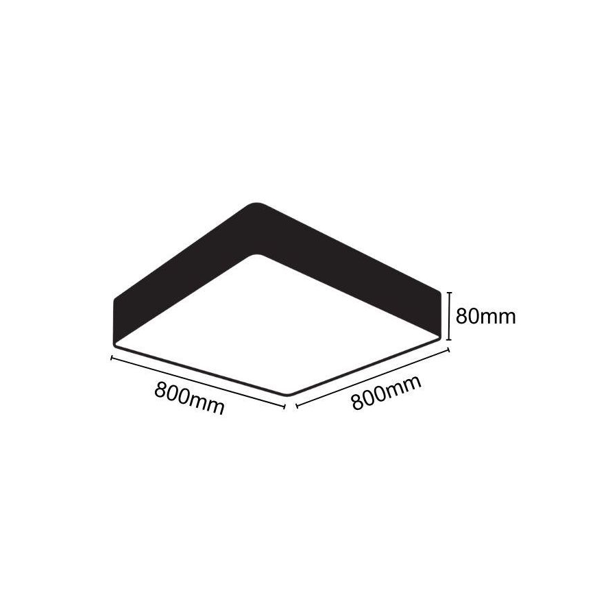 LED Stropní svítidlo LED/110W/230V 4000K 80x80 cm