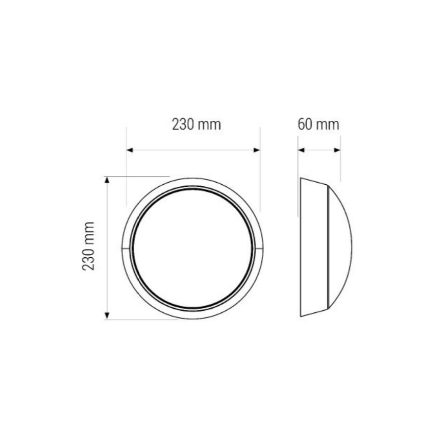 LED Stropní svítidlo LED/11W/230V IP40