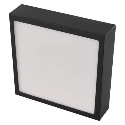 LED Stropní svítidlo NEXXO LED/12,5W/230V 3000/3500/4000K 17x17 cm černá