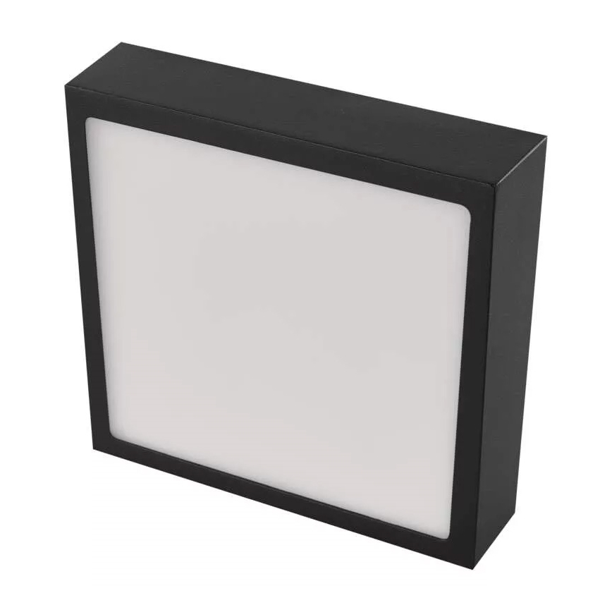 LED Stropní svítidlo NEXXO LED/12,5W/230V 3000/3500/4000K 17x17 cm černá