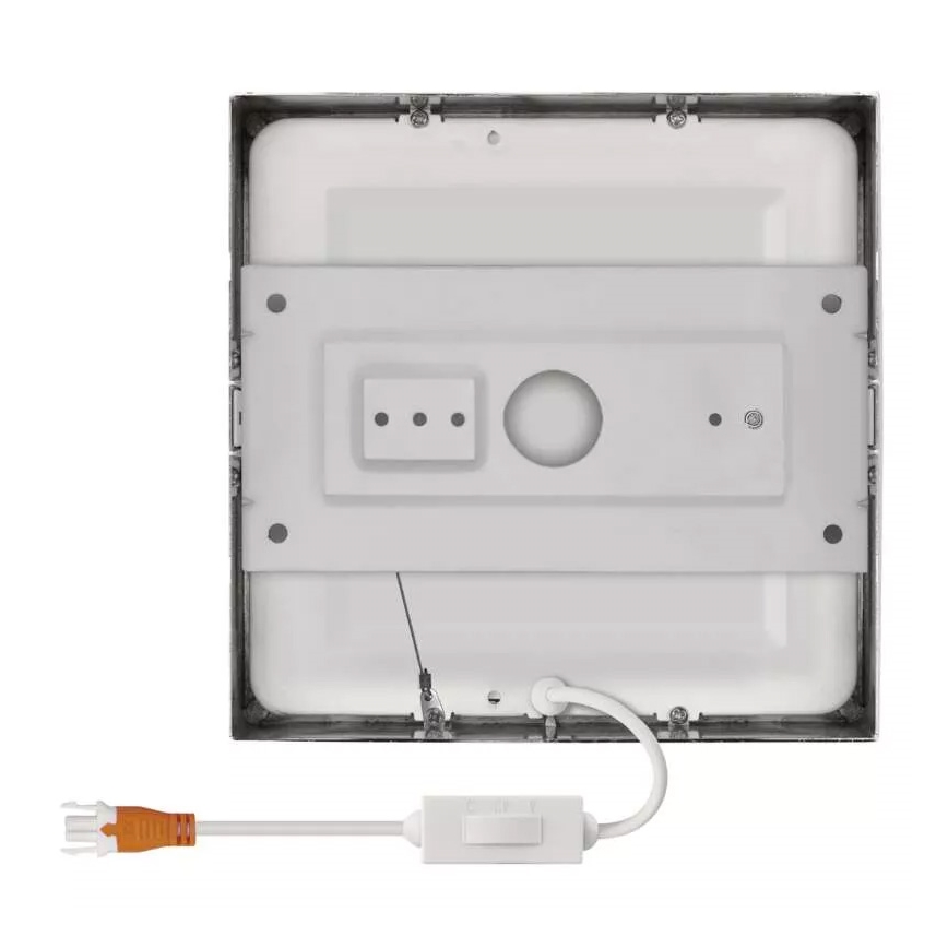 LED Stropní svítidlo NEXXO LED/12,5W/230V 3000/3500/4000K 17x17 cm lesklý chrom