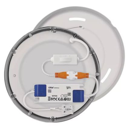 LED Stropní svítidlo NEXXO LED/12,5W/230V 3000/3500/4000K pr. 17 cm matný chrom