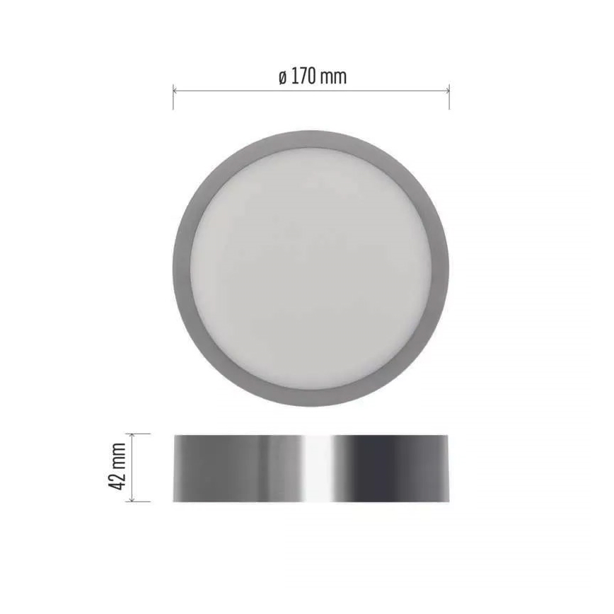 LED Stropní svítidlo NEXXO LED/12,5W/230V 3000/3500/4000K pr. 17 cm matný chrom