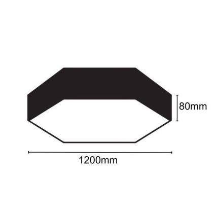 LED Stropní svítidlo LED/120W/230V 4000K pr. 120 cm