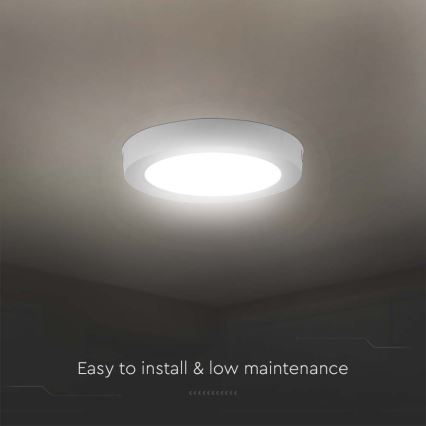 LED Stropní svítidlo LED/12W/230V 3000K pr. 16,7 cm bílá