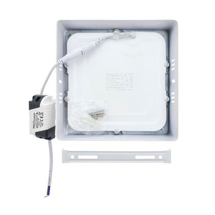 LED Stropní svítidlo LED/12W/230V 4200K 16,3x16,3 cm bílá