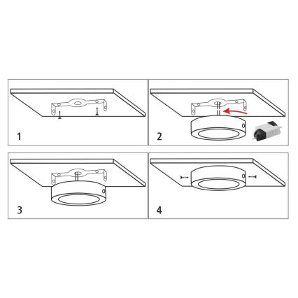 LED Stropní svítidlo LED/12W/230V 4200K pr. 16 cm bílá