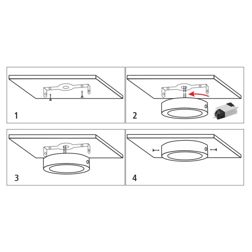 LED Stropní svítidlo LED/12W/230V 4200K pr. 16 cm bílá