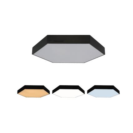 LED Stropní svítidlo LED/135W/230V 3000/4000/6500K pr. 80 cm černá