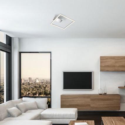 LED Stropní svítidlo LED/14W/230V matný chrom