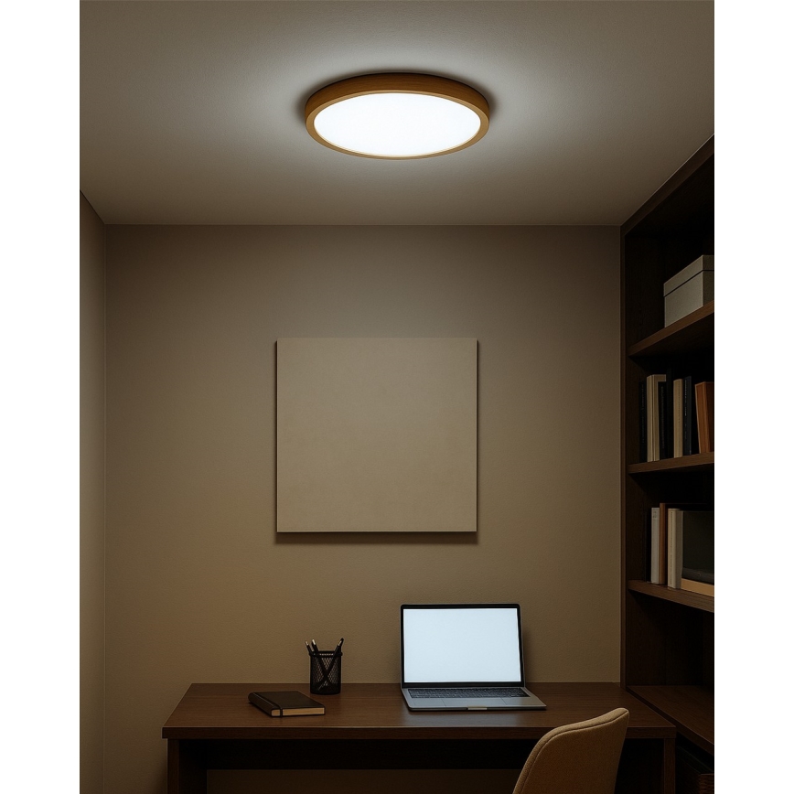 LED Stropní svítidlo LED/18W/230V 3000/4000/6500K pr. 23 cm béžová