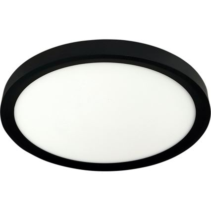 LED Stropní svítidlo LED/18W/230V 3000/4000/6500K pr. 23 cm černá