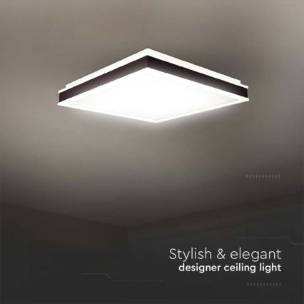 LED Stropní svítidlo LED/18W/230V 4000K 35x35 cm černá