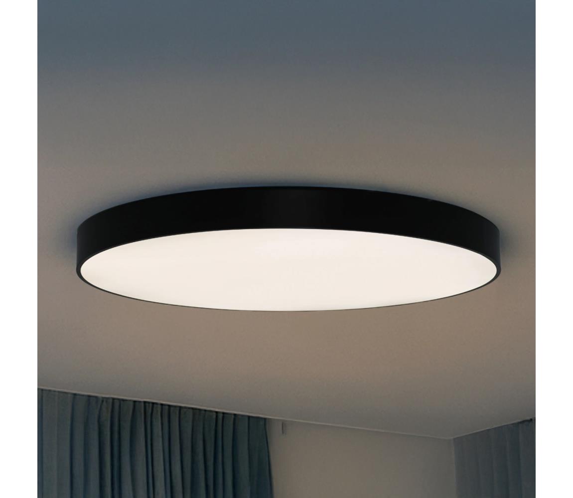 LED Stropní svítidlo LED/200W/230V 3000/4000/6500K pr. 100 cm černá CL7133 – Alasans