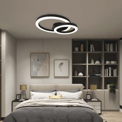 LED Stropní svítidlo LED/20W/230V 3000K černá