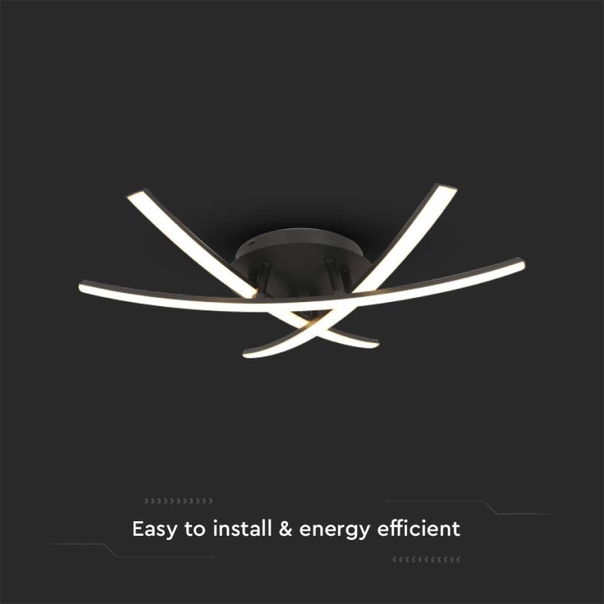 LED Stropní svítidlo LED/20W/230V 3000K černá