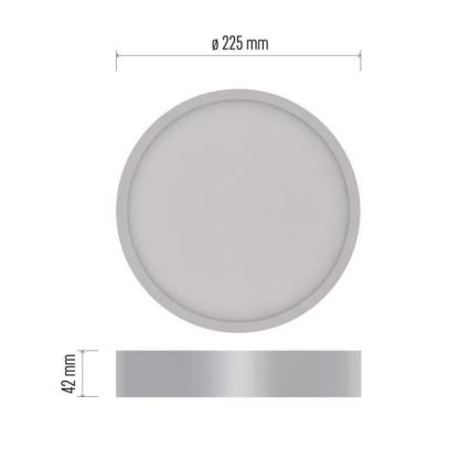 LED Stropní svítidlo NEXXO LED/21W/230V 3000/3500/4000K pr. 22,5 cm bílá