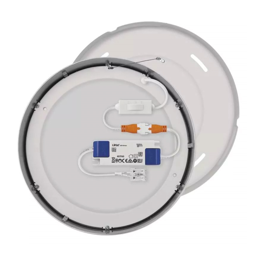 LED Stropní svítidlo NEXXO LED/21W/230V 3000/3500/4000K pr. 22,5 cm lesklý chrom