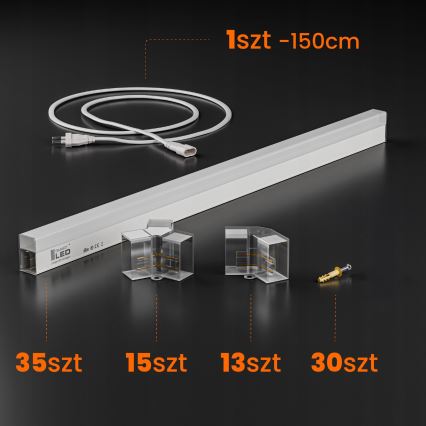 LED Stropní svítidlo HEXAGON LED/240W/85-265V 4000K 298x209 cm CRI 90 IP44 bílá