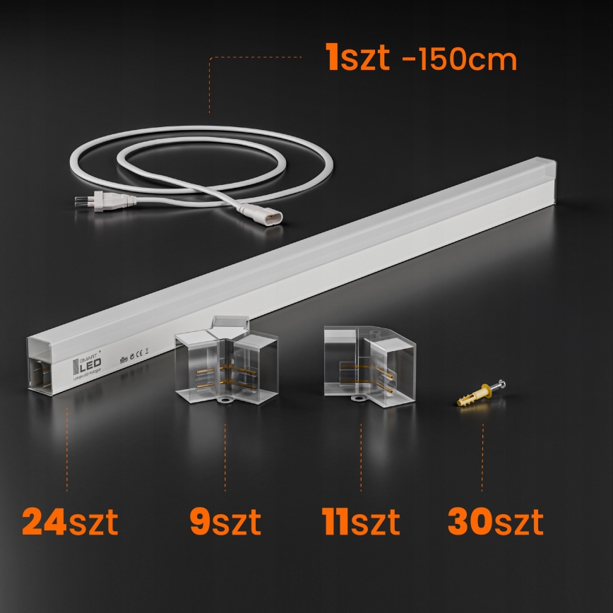 LED Stropní svítidlo HEXAGON LED/240W/85-265V 4000K 298x209 cm CRI 90 IP44 bílá