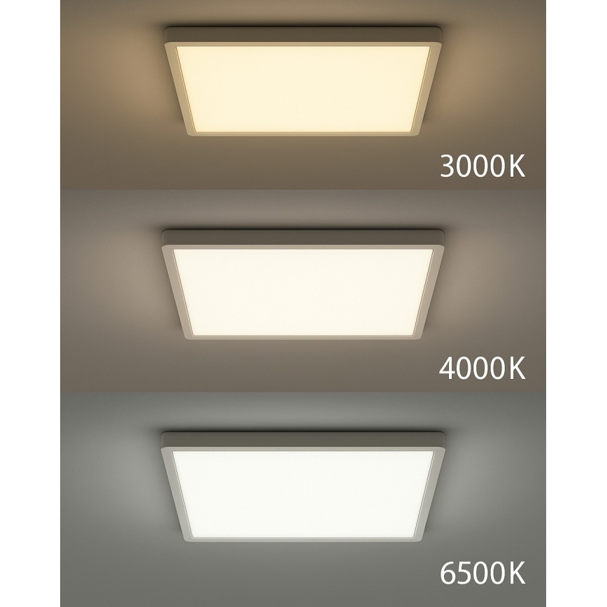 LED Stropní svítidlo LED/24W/230V 3000/4000/6500K 30x30 cm bílá