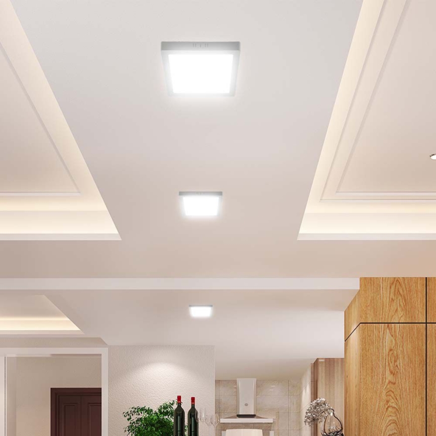 LED Stropní svítidlo LED/24W/230V 3000K 28,7x28,7 cm bílá