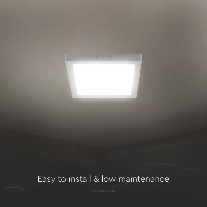 LED Stropní svítidlo LED/24W/230V 3000K 28,7x28,7 cm bílá