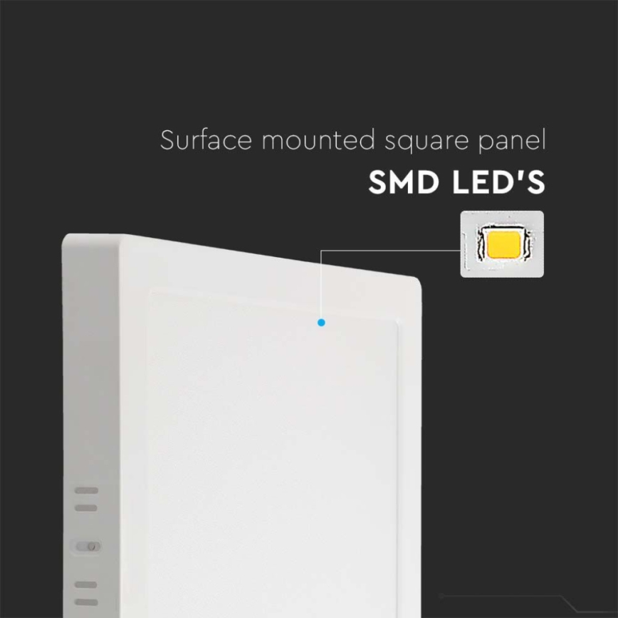 LED Stropní svítidlo LED/24W/230V 3000K 28,7x28,7 cm bílá