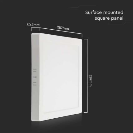LED Stropní svítidlo LED/24W/230V 3000K 28,7x28,7 cm bílá