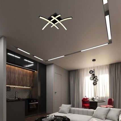 LED Stropní svítidlo LED/24W/230V 3000K černá