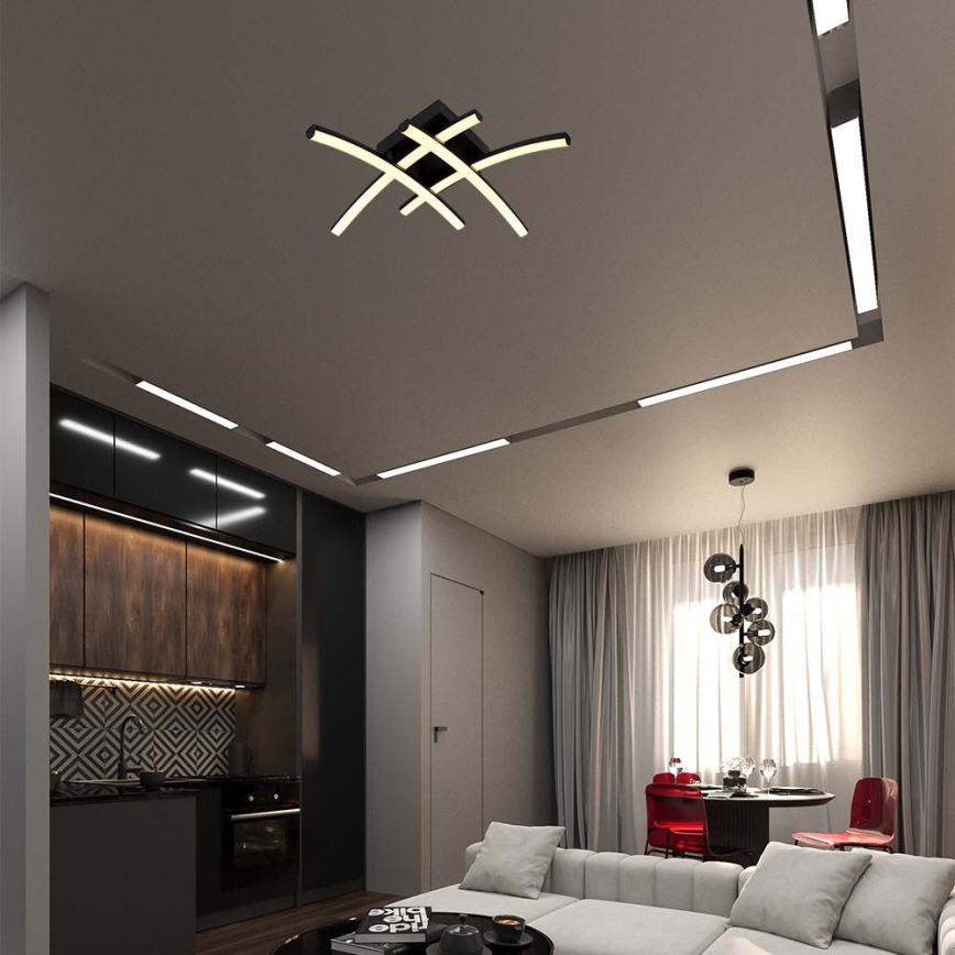 LED Stropní svítidlo LED/24W/230V 3000K černá