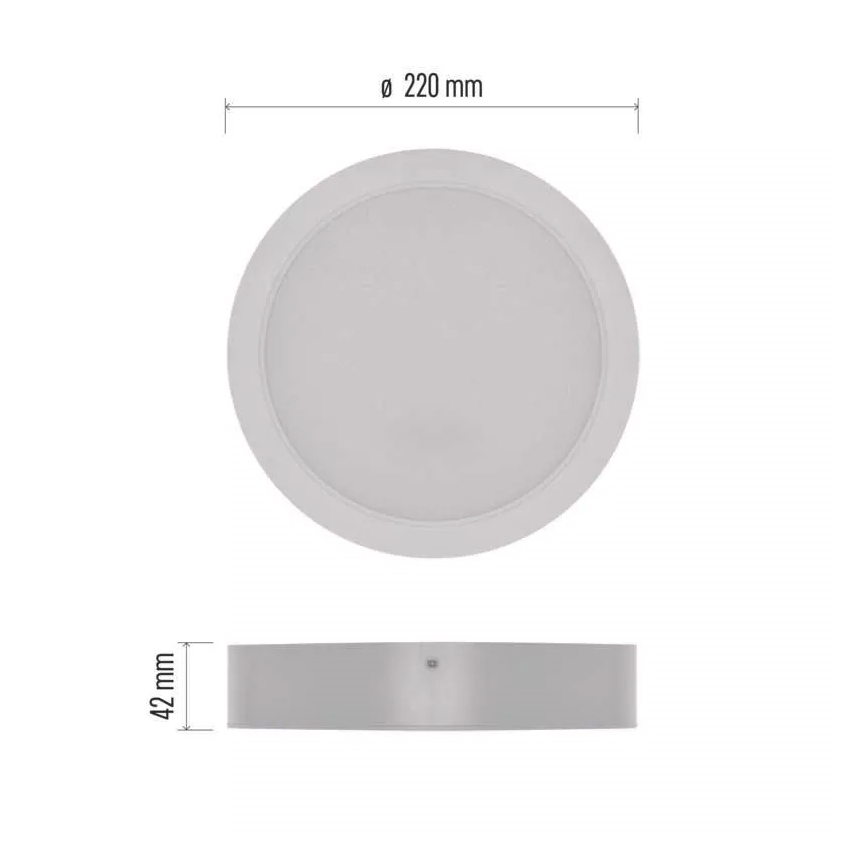 LED Stropní svítidlo LED/24W/230V pr. 22 cm bílá