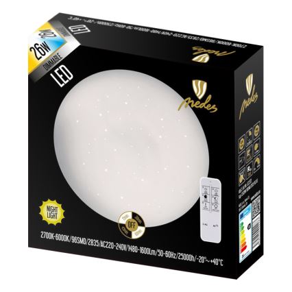 Nedes LCL533 - LED stropní svítidlo STARS LED/26W/230V stmívatelné