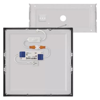 LED Stropní svítidlo NEXXO LED/28,5W/230V 3000/3500/4000K 30x30 cm černá