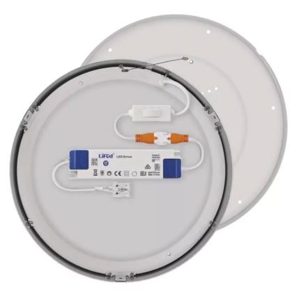 LED Stropní svítidlo NEXXO LED/28,5W/230V 3000/3500/4000K pr. 30 cm lesklý chrom