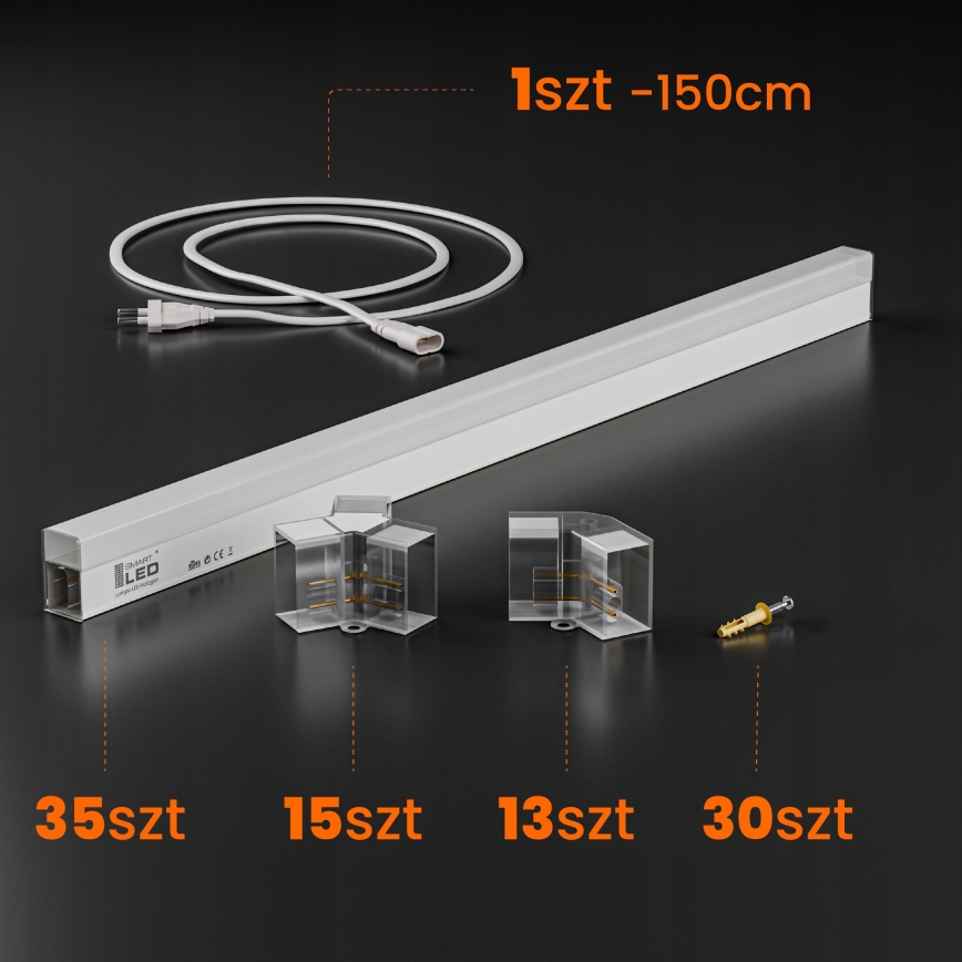 LED Stropní svítidlo HEXAGON LED/280W/85-265V 6500K 313x298 cm CRI 90 IP54 bílá