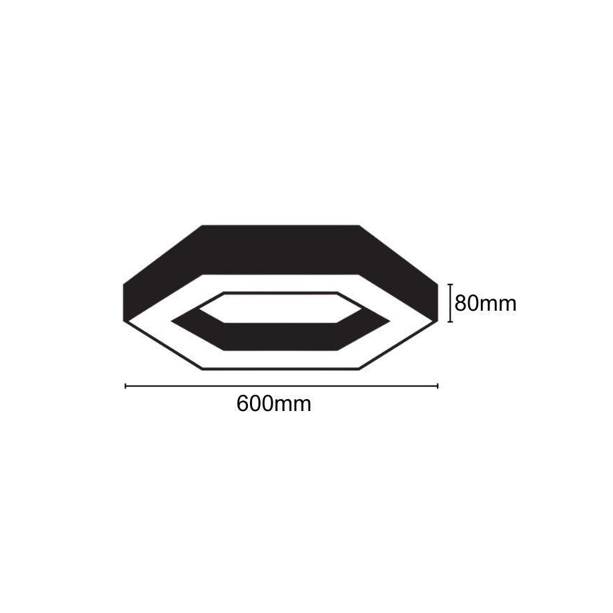 LED Stropní svítidlo LED/28W/230V 4000K pr. 60 cm