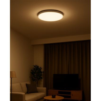 LED Stropní svítidlo LED/32W/230V 3000/4000/6500K pr. 40 cm bílá