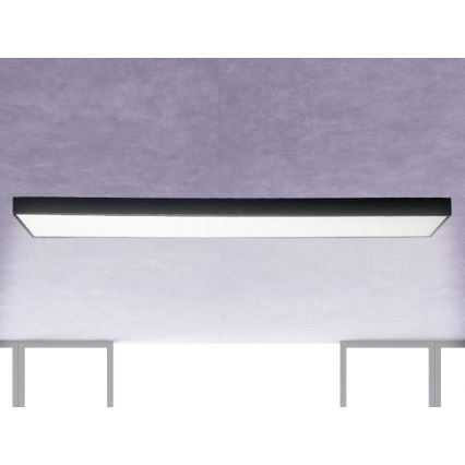 LED Stropní svítidlo LED/32W/230V 4000K 120x13 cm černá