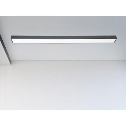 LED Stropní svítidlo LED/32W/230V 4000K 120x7 cm černá